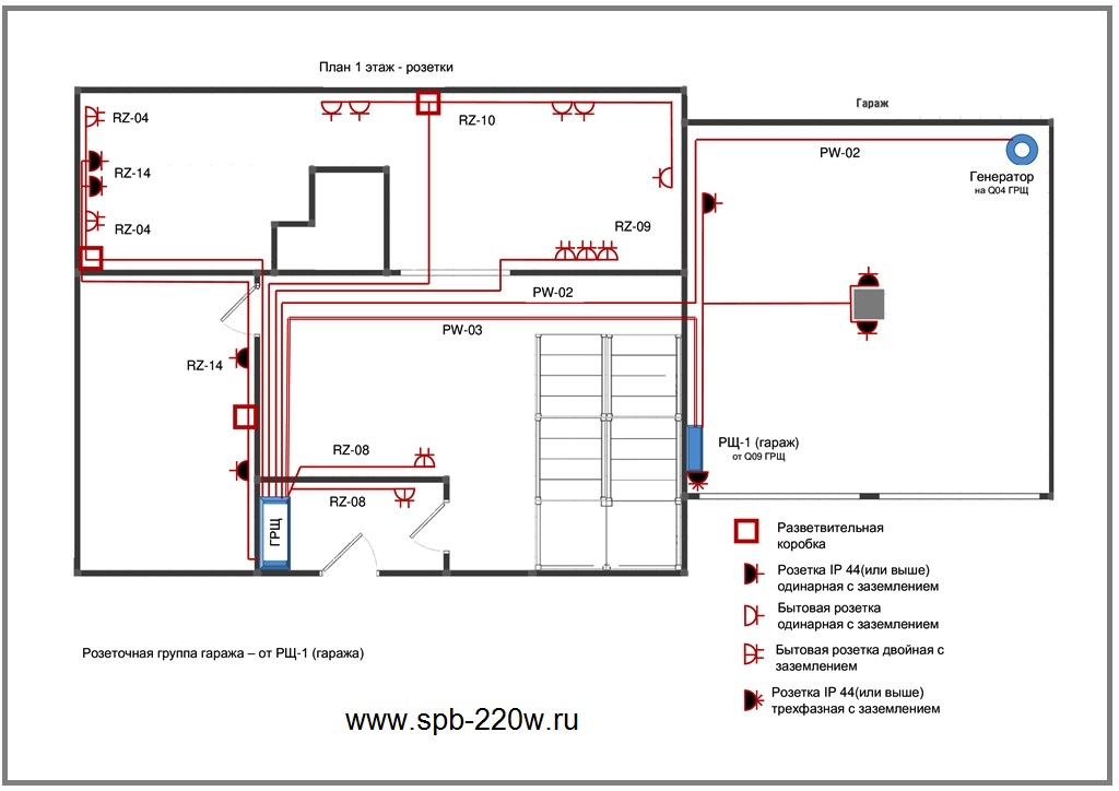 проект разводки электрики для каркасного дома 200 м2