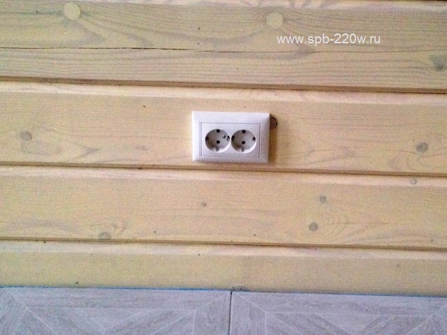 электрика в деревянном доме сделана под ключ